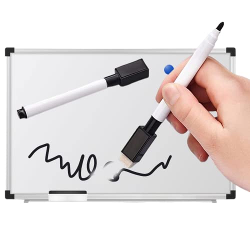 Weduspaty Trockener Erase -Marker Feine Point Whiteboard -Marker Trockener Löschstift mit Radiergummi -Kappen für Schulkinder Büroversorgungen Schwarze 2pcs von Weduspaty