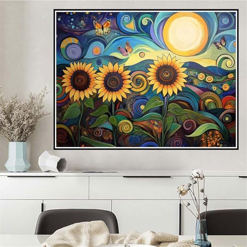 Malen Nach Zahlen Blume Malen Nach Zahlen ab 7 8 9 10 12 Jahre Mädchen Abstrakt, DIY Oil Paint Kreatives Set für Erwachsenee Bastelset mit Pinseln und Acrylfarben, Geschenke für Frauen 40x50cm Q-171 von Wehsaeho