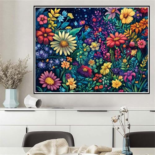 Malen Nach Zahlen Blume Malen Nach Zahlen ab 7 8 9 10 12 Jahre Mädchen Farbe, DIY Oil Paint Kreatives Set für Erwachsenee Bastelset, Pinseln und Acrylfarben, Geschenke für Frauen 40x50cm Q-159 von Wehsaeho