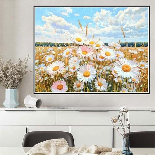 Malen Nach Zahlen Blume Malen Nach Zahlen ab 7 8 9 10 12 Jahre Mädchen Landschaft, DIY Oil Paint Kreatives Set für Erwachsenee Bastelset mit Pinseln und Acrylfarben, Geschenke für Frauen 70x95cm Q-203 von Wehsaeho