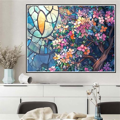 Malen Nach Zahlen Blume Malen Nach Zahlen ab 7 8 9 10 12 Jahre Mädchen Retro, DIY Oil Paint Kreatives Set für Erwachsenee Bastelset, Pinseln und Acrylfarben, Geschenke für Frauen 40x50cm Q-210 von Wehsaeho