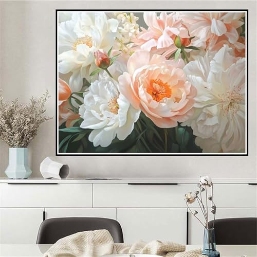 Malen Nach Zahlen Blume Malen Nach Zahlen ab 7 8 9 10 12 Jahre Mädchen Retro, DIY Oil Paint Kreatives Set für Erwachsenee Bastelset, Pinseln und Acrylfarben, Geschenke für Frauen 70x95cm Q-219 von Wehsaeho