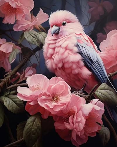 Weiniuniu 5D DIY Diamond Painting Kit Blumenvogel Kristall-Strasssteinen Bilder Set Diamond Arts Craft Malerei Erwachsene Home Wanddekoration 40x50 cm von Weiniuniu