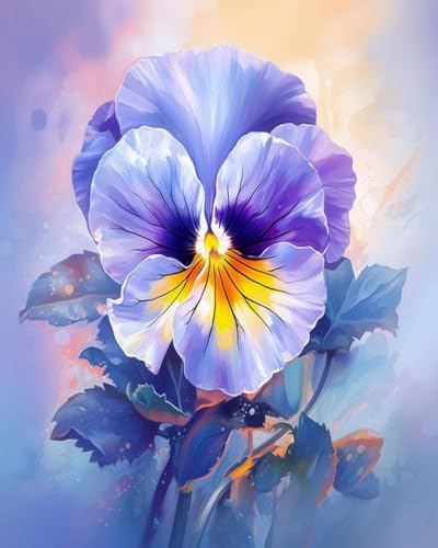 Weiniuniu 5D DIY Diamond Painting Kit Iris Kristall-Strasssteinen Bilder Set Diamond Arts Craft Malerei Erwachsene Home Wanddekoration 40x50 cm von Weiniuniu