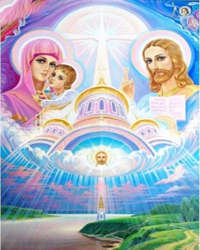 Weiniuniu5D DIY Diamond Painting Kitreligiöse Figur Kristall-Strasssteinen Bilder Set Diamond Arts Craft Malerei Erwachsene Home Wanddekoration 40x50 cm von Weiniuniu