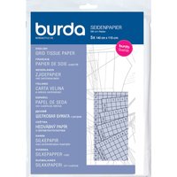 Burda Seidenpapier mit cm-Raster von Weiß