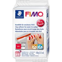 FIMO Mix Quick Knethilfe, 100g Block von Weiß