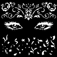 Schablone "Masquerade" - Eyes von Weiß