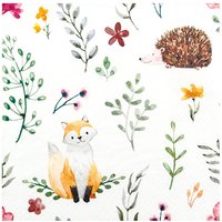 Serviette "Fuchs und Igel" von HOME FASHION