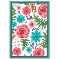 Sizzix Layered Stencils "Abstract Blooms" von Weiß