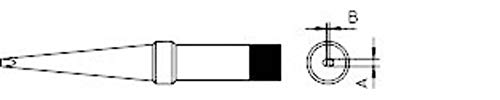 Weller 4PTM8-1 Lötspitze PT-Reihe Meißelförmig Lang, 3.2mm x 1.2mm, 425 °C von Weller