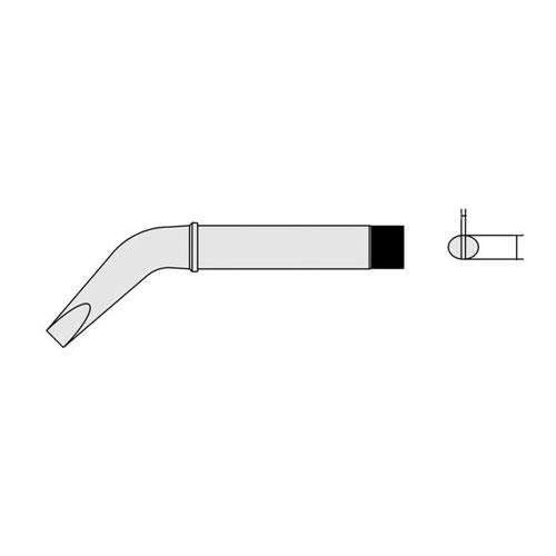 Weller T0054251799N CT2 FX7 Lötspitze Meißelform Gebogen 370°C, 10mm von Weller