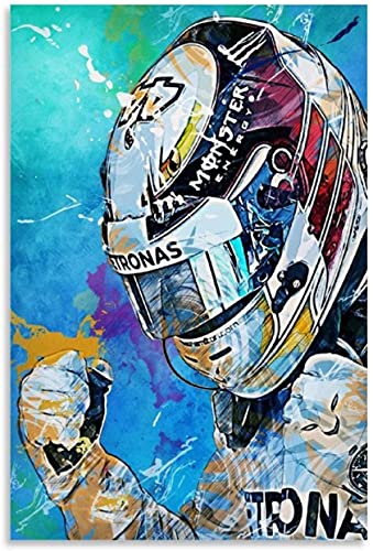 5D Diamant Painting Set FüR Erwachsene Und Kinder F1, Lewis Hamilton DIY Diamond Painting Kristall Strass Diamant Stickerei GemäLde 11.8"x15.7"(30x40cm) Kein Rahmen von Welmini