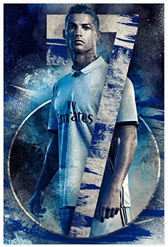 5D Diamant Painting Set FüR Erwachsene Und Kinder Fußball Fußballspieler Cristiano Ronaldo HD (5) DIY Diamond Painting Kristall Strass Diamant Stickerei GemäLde 23.6"x35.4"(60x90cm) Kein Rahmen von Welmini