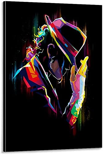 5D Diamant Painting Set FüR Erwachsene Und Kinder Michael Jackson Minimalist und Picture Modern DIY Diamond Painting Kristall Strass Diamant Stickerei GemäLde 15.7"x19.7"(40x50cm) Kein Rahmen von Welmini