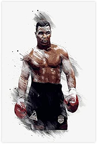 5D Diamant Painting Set FüR Erwachsene Und Kinder Mike Tyson Boxsport DIY Diamond Painting Kristall Strass Diamant Stickerei GemäLde 23.6"x35.4"(60x90cm) Kein Rahmen von Welmini