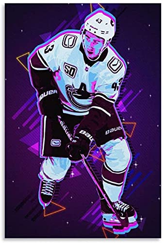 5D Diamant Painting Set FüR Erwachsene Und Kinder Quinn Hughes Eishockey Bild DIY Diamond Painting Kristall Strass Diamant Stickerei GemäLde 23.6"x35.4"(60x90cm) Kein Rahmen von Welmini