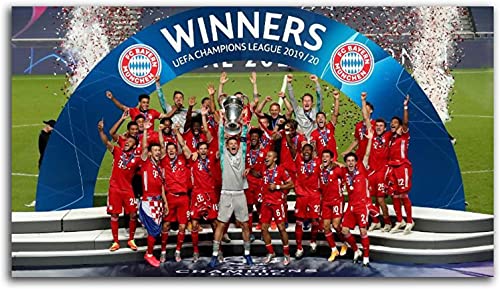 5D Diamant Painting Set FüR Erwachsene Und Kinder Sport Bayern München Fußballmeisterschaft Bild DIY Diamond Painting Kristall Strass Diamant Stickerei GemäLde 11.8"x15.7"(30x40cm) Kein Rahmen von Welmini