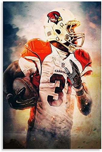 5d Diamond Painting Diamant Bilder FüR Erwachsene Und Kinder American-Football-Spieler David Johnson Star DIY Kreuzstich Arts Craft Kristall Strass Stickerei 11.8"x15.7"(30x40cm) Kein Rahmen von Welmini