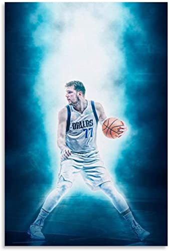 5d Diamond Painting Diamant Bilder FüR Erwachsene Und Kinder Basketball-Star Luka Doncic Dallas 5 Leinwand DIY Kreuzstich Arts Craft Kristall Strass Stickerei 11.8"x15.7"(30x40cm) Kein Rahmen von Welmini