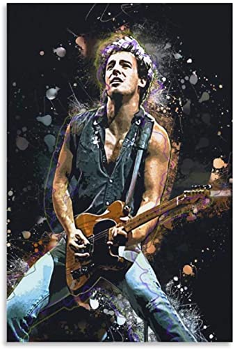 5d Diamond Painting Diamant Bilder FüR Erwachsene Und Kinder Bruce Springsteen berühmte Sängerin Young Canvas DIY Kreuzstich Arts Craft Kristall Strass Stickerei 11.8"x15.7"(30x40cm) Kein Rahmen von Welmini