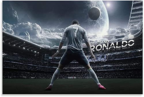 5d Diamond Painting Diamant Bilder FüR Erwachsene Und Kinder Cristiano Ronaldo Bester Fußball Fußball DIY Kreuzstich Arts Craft Kristall Strass Stickerei 23.6"x35.4"(60x90cm) Kein Rahmen von Welmini