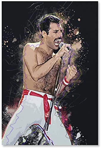 5d Diamond Painting Diamant Bilder FüR Erwachsene Und Kinder Freddie Mercury berühmter Sänger DIY Kreuzstich Arts Craft Kristall Strass Stickerei 11.8"x15.7"(30x40cm) Kein Rahmen von Welmini