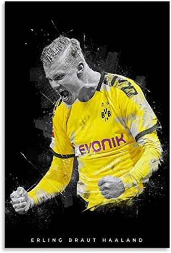 5d Diamond Painting Diamant Bilder FüR Erwachsene Und Kinder Fußball Poster Fußball Erling Braut Haaland DIY Kreuzstich Arts Craft Kristall Strass Stickerei 11.8"x15.7"(30x40cm) Kein Rahmen von Welmini