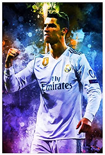 5d Diamond Painting Diamant Bilder FüR Erwachsene Und Kinder Fußballspieler Cristiano Ronaldo Sports (4) DIY Kreuzstich Arts Craft Kristall Strass Stickerei 15.7"x19.7"(40x50cm) Kein Rahmen von Welmini