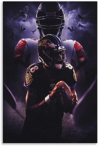 5d Diamond Painting Diamant Bilder FüR Erwachsene Und Kinder Fußballspieler Lamar Jackson & Michael Vick DIY Kreuzstich Arts Craft Kristall Strass Stickerei 15.7"x19.7"(40x50cm) Kein Rahmen von Welmini