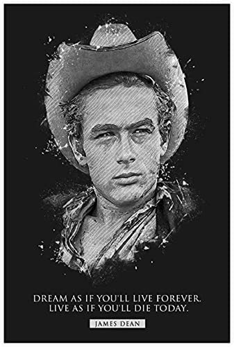 5d Diamond Painting Diamant Bilder FüR Erwachsene Und Kinder Fußballstar Inspirierende Zitate James Dean Bild DIY Kreuzstich Arts Craft Kristall Strass Stickerei 11.8"x15.7"(30x40cm) Kein Rahmen von Welmini