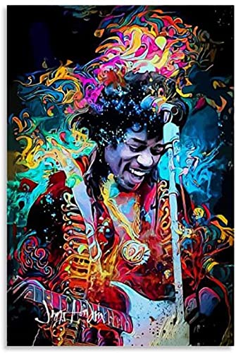 DIY Erwachsene Und Kinder Diamant Malerei Painting Kits Vollbohrer Jimi Hendrix Kunstposter Malerei Leinwand 5d Strass Bild Kristall Kunsthandwerk 15.7"x19.7"(40x50cm) Kein Rahmen von Welmini