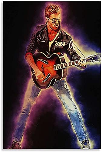 DIY Erwachsene Und Kinder Diamant Malerei Painting Kits Vollbohrer Rocksänger George Michael Retro und Picture Modern 5d Strass Bild Kristall Kunsthandwerk 11.8"x15.7"(30x40cm) Kein Rahmen von Welmini