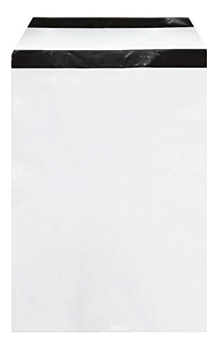 WeltiesSmartTools COEX LDPE-Versandtaschen 350x450+50mm 100 Stück selbstklebend wasserdicht blickdicht Versandtüte Versandbeutel Weiß Plastik von WeltiesSmartTools