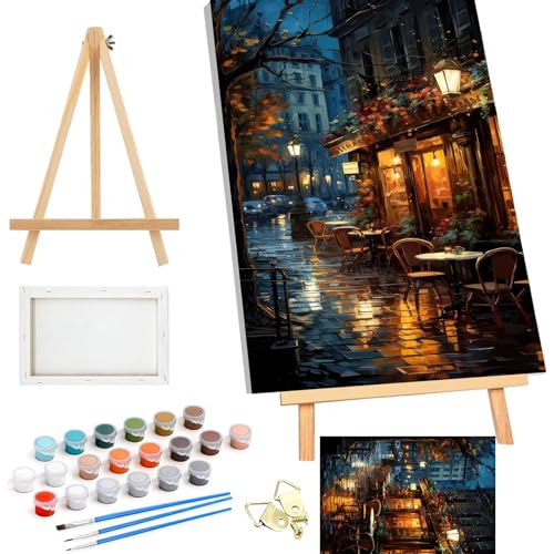 Wenfdrtr Malen nach Zahlen Erwachsene mit Rahmen- Kaffee Paint by Numbers Adult with frame, DIY Acrylfarbe Handgemalt Ölgemälde Kit Landschaft für Heimdekoration Geschenk 40x50cm Wenfdrtr Malen nach Zahlen Erwachsene mit Rahmen- Kaffee Paint by Numbers Adult with frame, DIY Acrylfarbe Handgemalt Ölgemälde Kit Landschaft für Heimdekoration Geschenk 40x50cm von Wenfdrtr