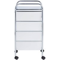 WENKO Etagenwagen Messina silber 33,0 x 39,0 x 80,5 cm von Wenko