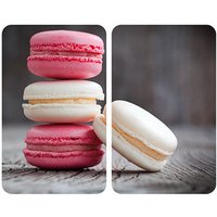 WENKO Herdabdeckplatten Macarons bunt 2 St. von Wenko