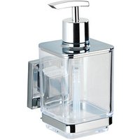 WENKO Seifenspender Quadro 22683100 silber Edelstahl/Kunststoff 330,0 ml von Wenko