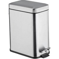 WENKO Square Kosmetikeimer 5,0 l silber, matt von Wenko