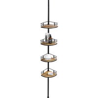 WENKO Teleskop-Duschregal Dolcedo braun 31,0 x 23,0 x 65,0-275,0 cm von Wenko