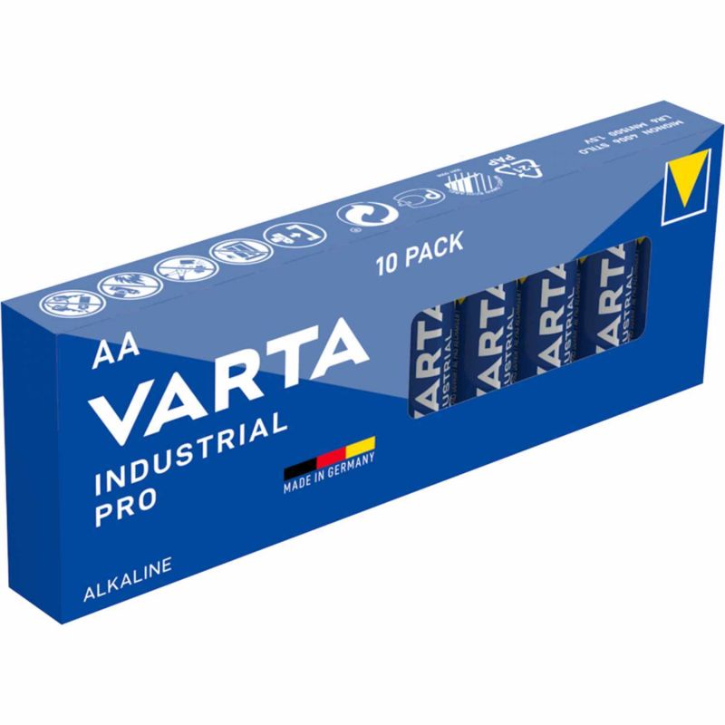 Alkaline Industrial Pro Batterie AA 10 Stück von Varta