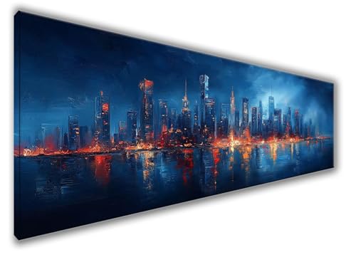 Diamond Painting Erwachsene, 5D Diamond Painting Stadt Diamond Painting Zubehör, DIY Set Erwachsene Architektur Runde Steine Diamant Kunst Kits, Kreativ Set Erwachsene Geschenke, Deko 180x60cm WQ-557 von Weoqion