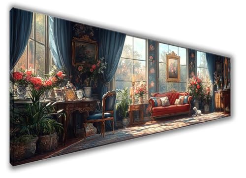 Diamond Painting Erwachsene Groß XXL 180x60cm Diamond Painting Landschaft Diamant Painting Bilder Anfänger, Diamond Painting Sofa Bastelset Mädchen, Stickerei Kreuzstich DIY Set Deko Wohnzimmer WQ-270 von Weoqion