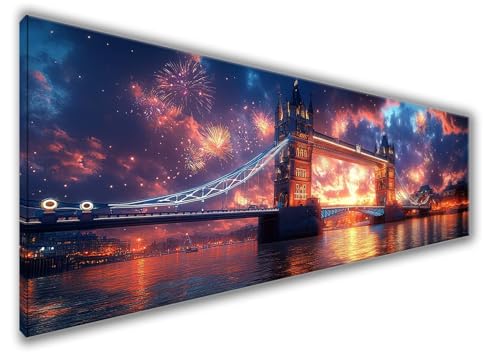 Diamond Painting Erwachsene Groß XXL 210x70cm Diamond Painting Wald Diamant Painting Bilder Anfänger, Diamond Painting Berg Bastelset Mädchen, Stickerei Kreuzstich Set Deko Wohnzimmer, Männer WQ-183 von Weoqion