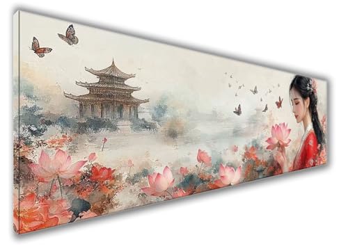 Diamond Painting Japan Diamond Painting Erwachsene,5D Diamant Painting Bilder Fee Diamond Painting Bastelset Kinder ab 6 jahre,DIY Set Erwachsene Diamanten Malerei Stickerei Kreuzstich 105x35cm WQ-235 von Weoqion