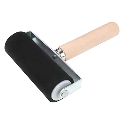 Weppduk Handroller | Gravierwalze mit Holzgriff | Professional Art Stamping Craft Tool Tintenapplikator in 3 Größen (1,38 Zoll, 2,36 Zoll, 4 Zoll) von Weppduk