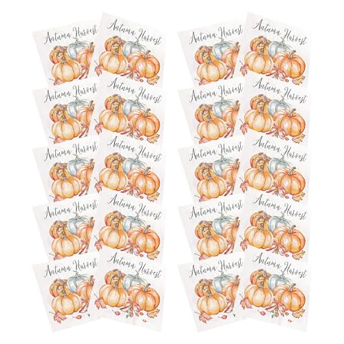 Weppduk Herbsternte -Servietten, Thanksgiving- -Servietten - 20 Blatt verdickte -Papierservietten | Thanksgiving-Servietten von Weppduk