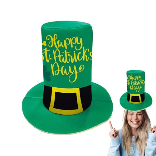 Weqizuerqi St Patrick's Day Party Hat, St. Patricks Green Hat, Heads-Headswear Irish Top Hat Shamrock Leprechaun - Zubehör für Green St Patricks Day, Party Supplies Topper, Zubehör für von Weqizuerqi