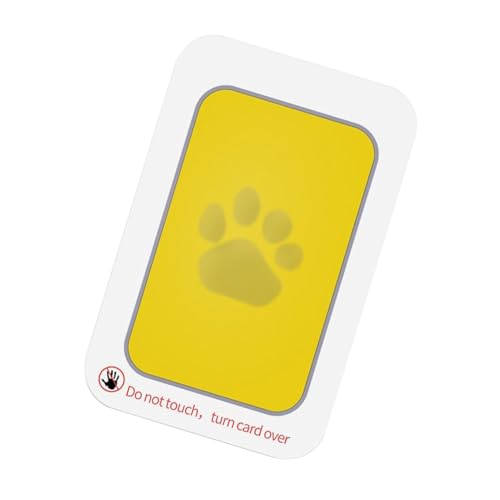 Weqizuerqi Tintenloses Hand- und Fußabdruck-Set, Pfotenabdruck-Stempel,Tintenloses Kinder-Fußabdruck-Set | Bunte Abdruckkarte von Keepsake Pawprint Maker, sicheres Stempelkissen für Handabdrücke und von Weqizuerqi