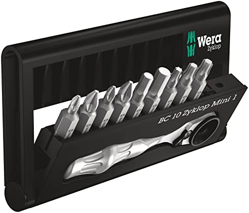 Wera Bit-Sortiment Bit-Check 10 Zyklop Mini 1, 10-teilig, 05073645001 von Wera